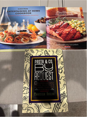 Nordstrom Entertaining at Home, Costco Easy Cooking, Pasta & Co 3 Cookbook Set